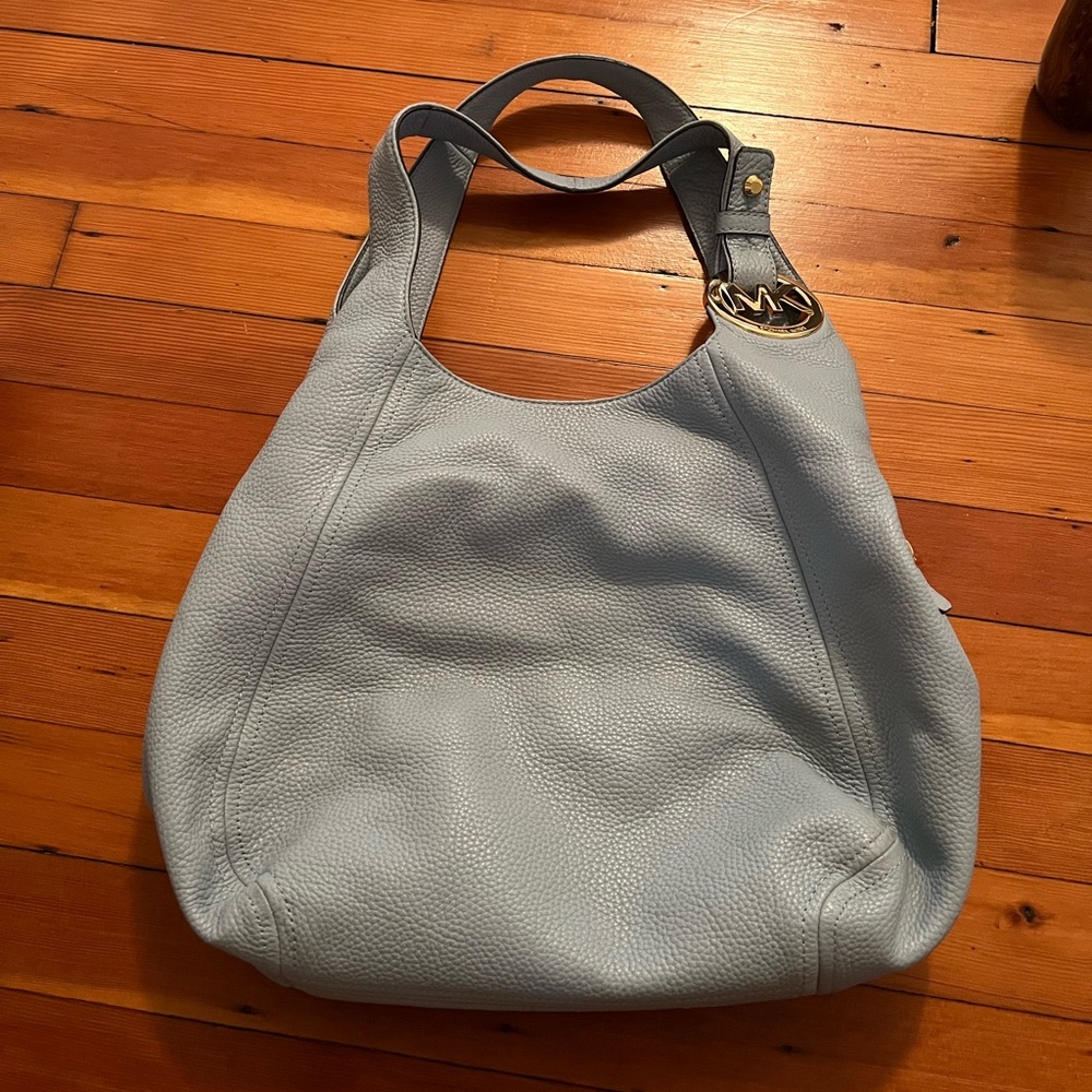 Blue Michael Kors Tote
